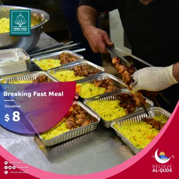 Breaking fast meal